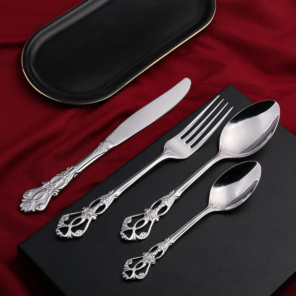 Elegant Stainless Steel Cutlery Set for the Kitchen