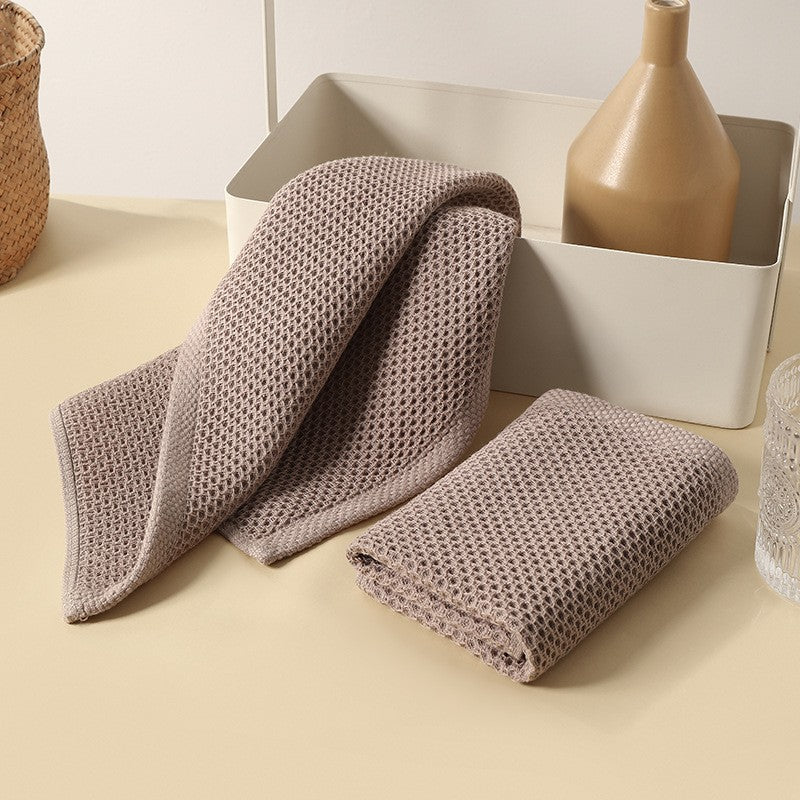 Waffle Cotton Kitchen Towel Light Coffee