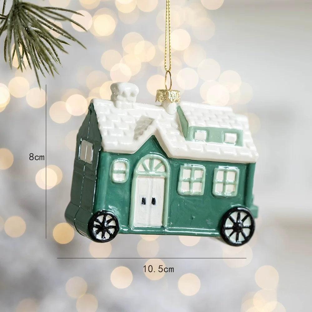 Whimsical Green Christmas Ornaments