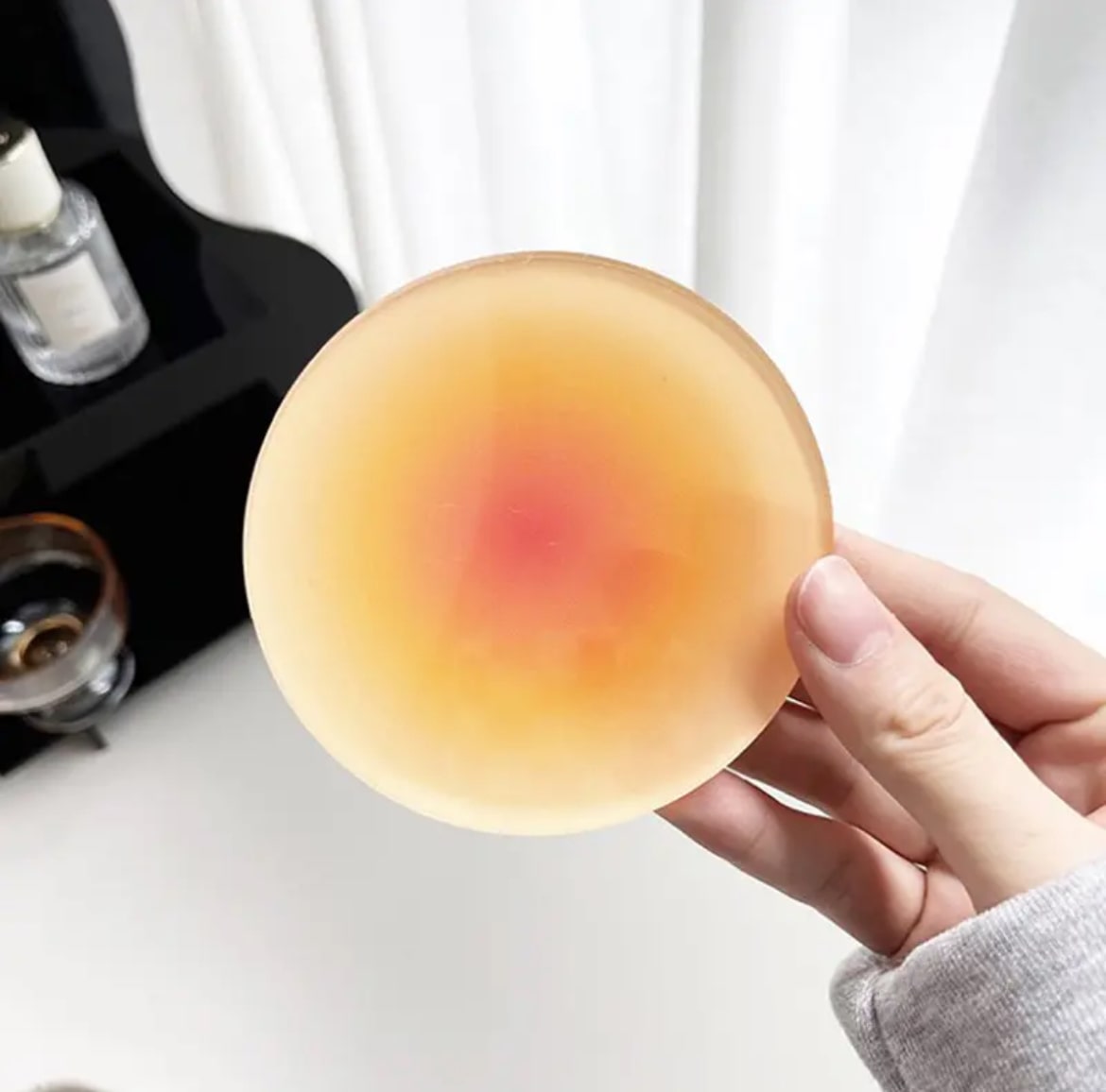 Gradient Acrylic Coaster Yellow