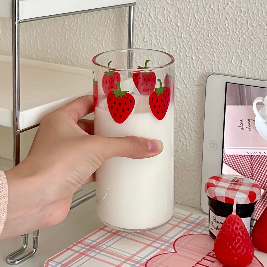 Strawberry Glass Cup