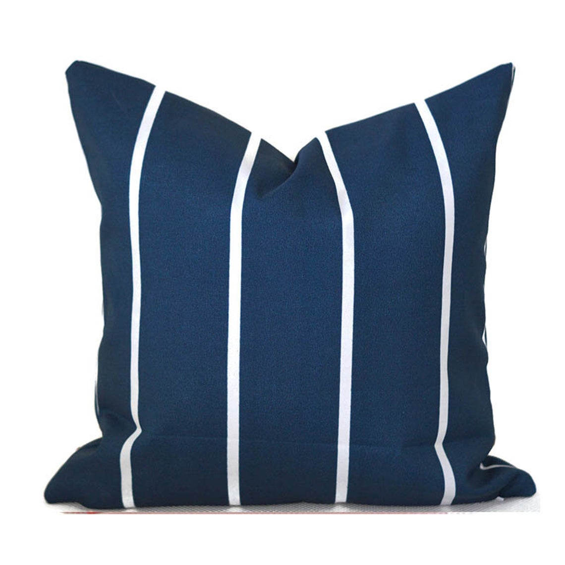 Navy Shades Cushion Covers Solid Lines