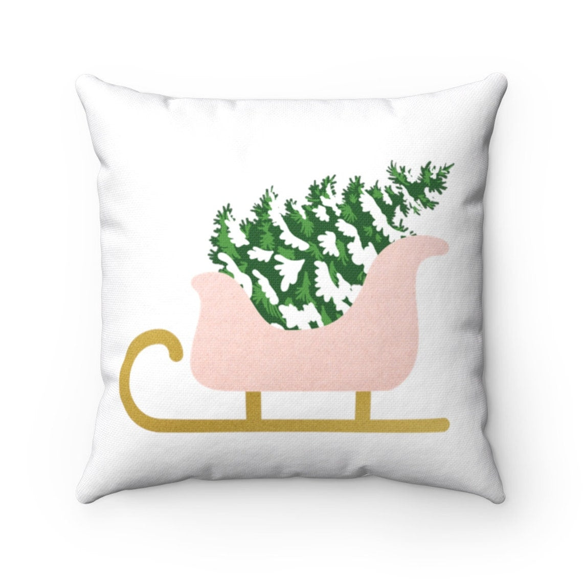 Pink Christmas Cushion Covers Pink Sleigh