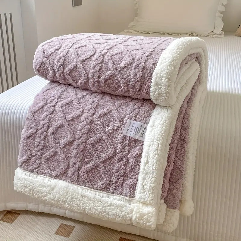 Snuggle Sherpa Blanket Passion Purple