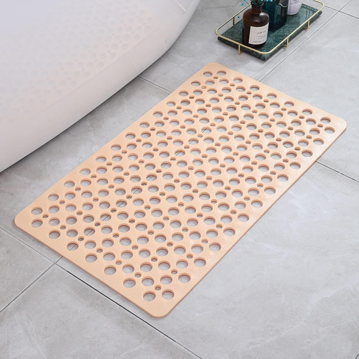Secure Shower Mat | Non-Slip & Antibacterial Beige