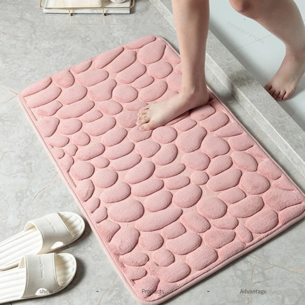 Casa Mat™️- Cobblestone Embossed Versatile Mat Pink