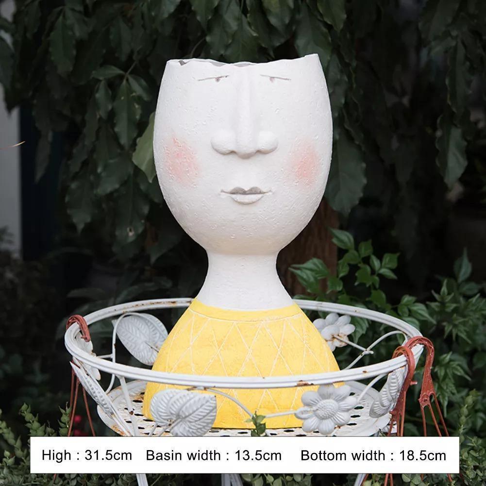 Persona Caricature Sculpture Pot Leonardo