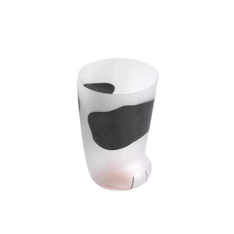 Feline Paw Glass Cups Black