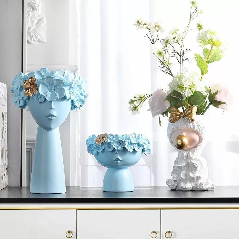 Vibrant Floral Tiara Container