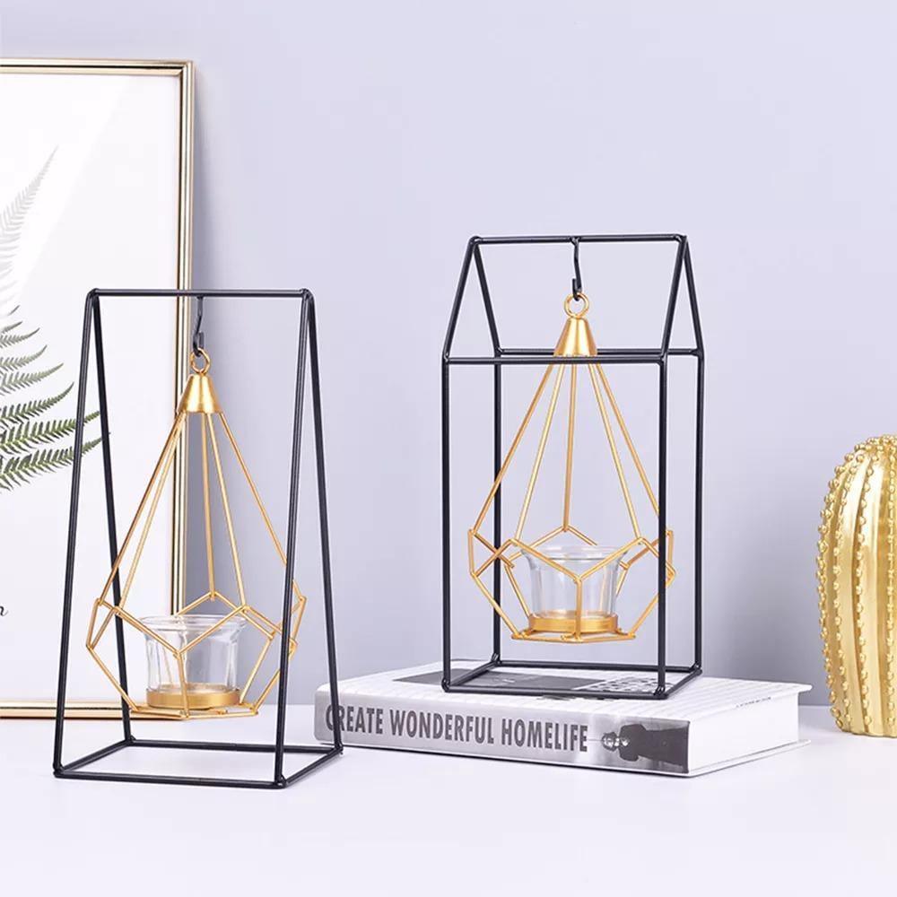 Aetheria Lantern - Iron Candle Holder