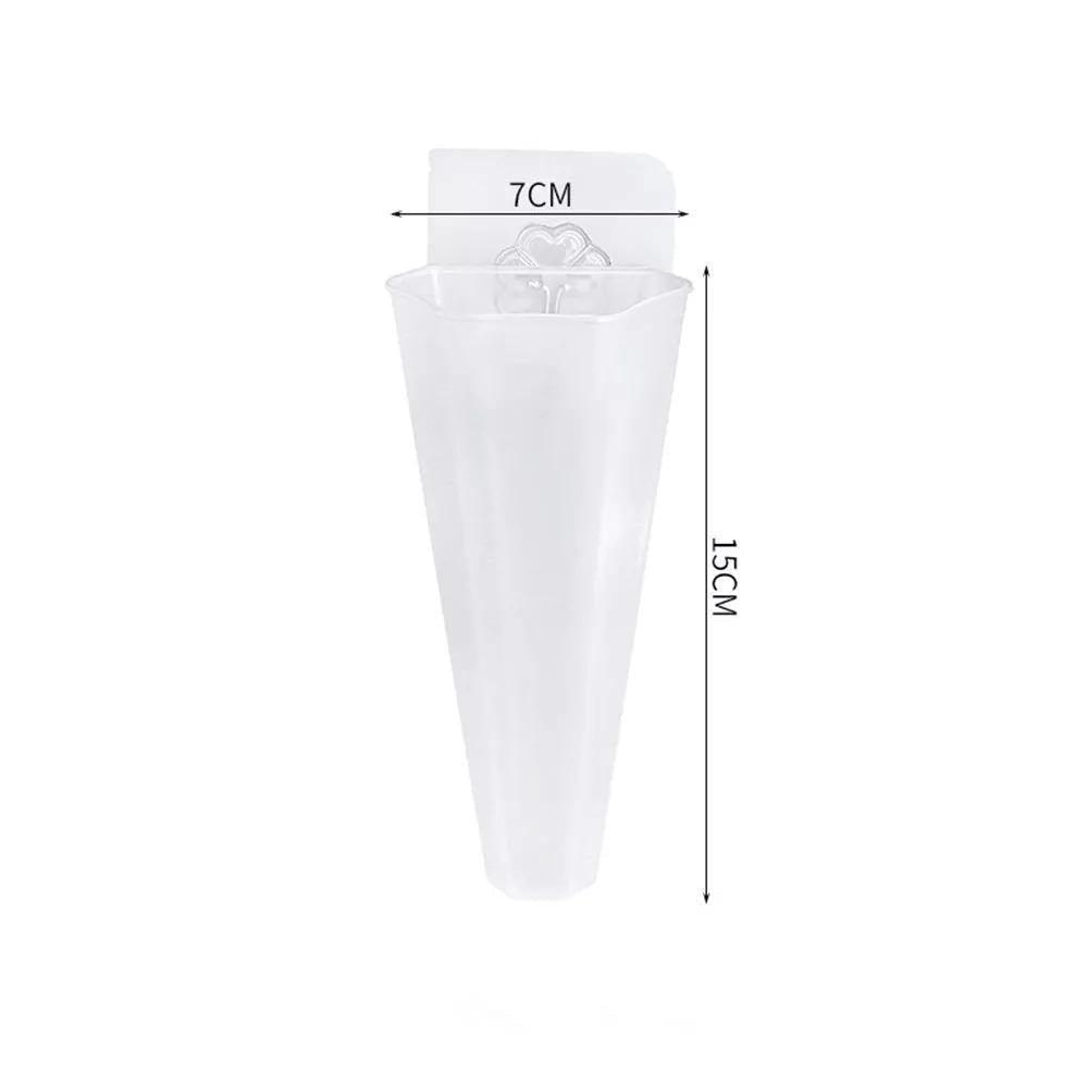 Angular Suspended Wall Planter Clear Cone