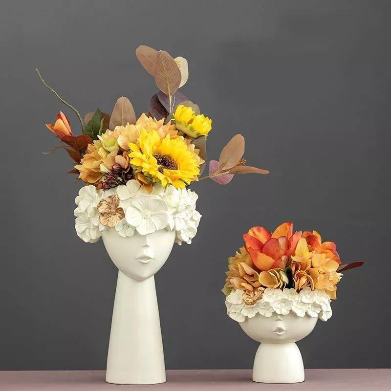 Vibrant Floral Tiara Container