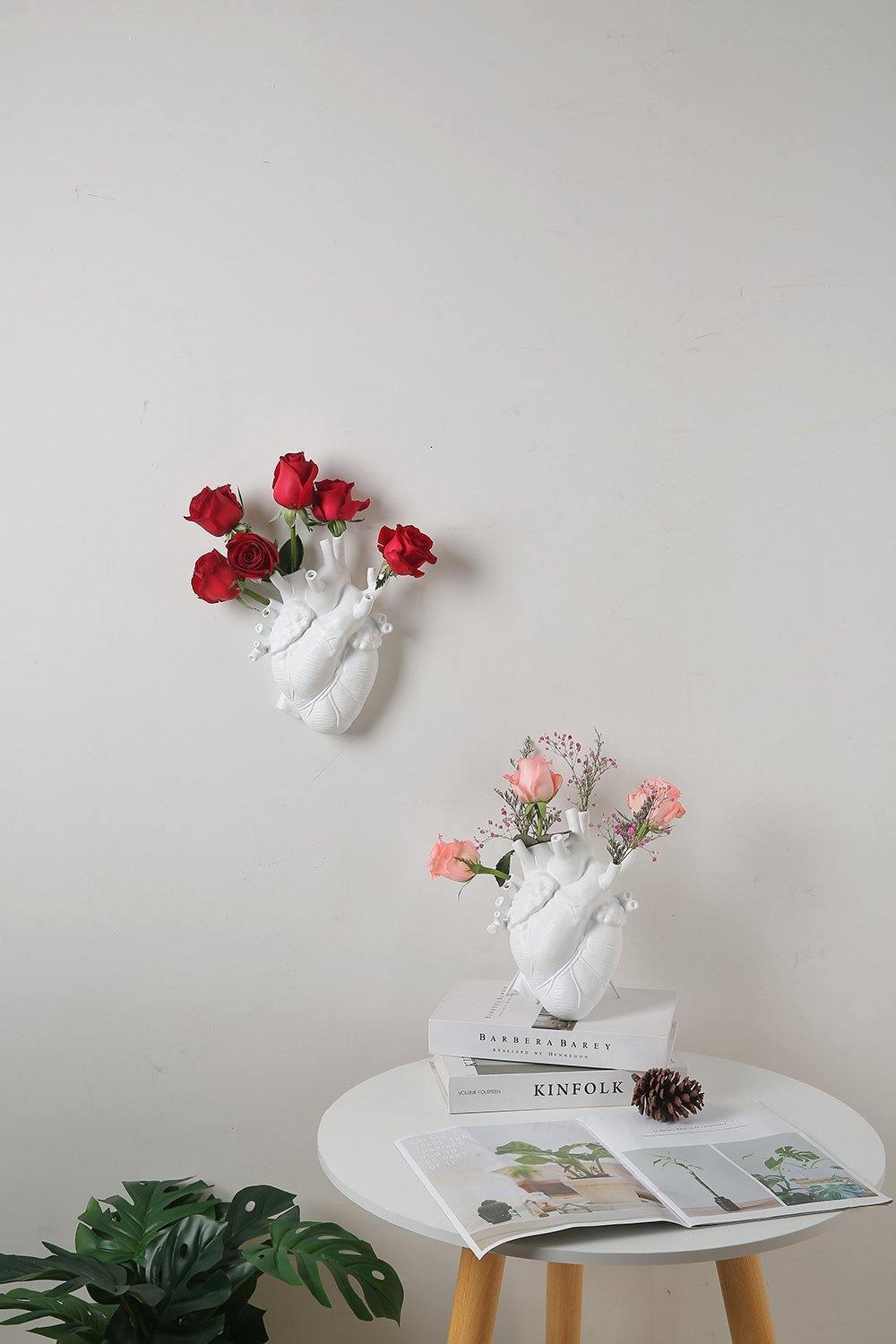 Heart-Shaped Ceramic Vase