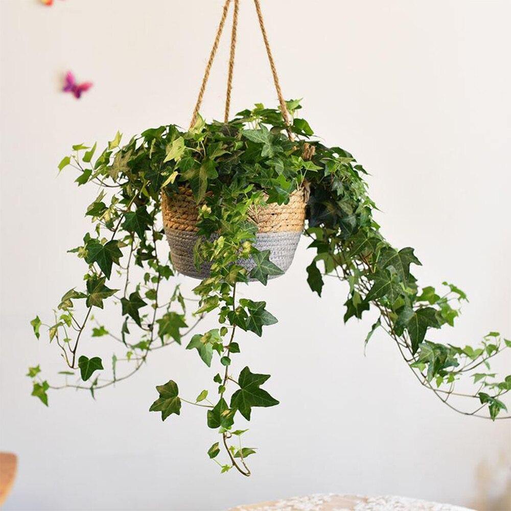 Hanging Planter Basket Grey