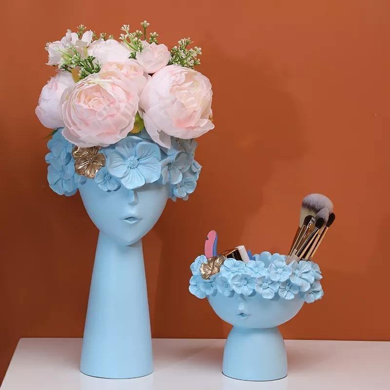 Vibrant Floral Tiara Container