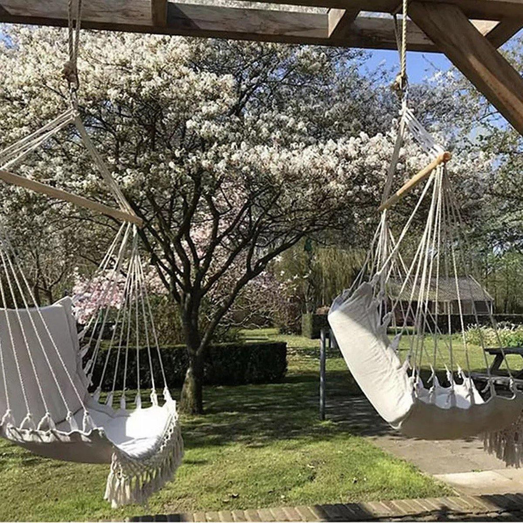 Boho Bliss - Handcrafted Macrame Hanging Hammock