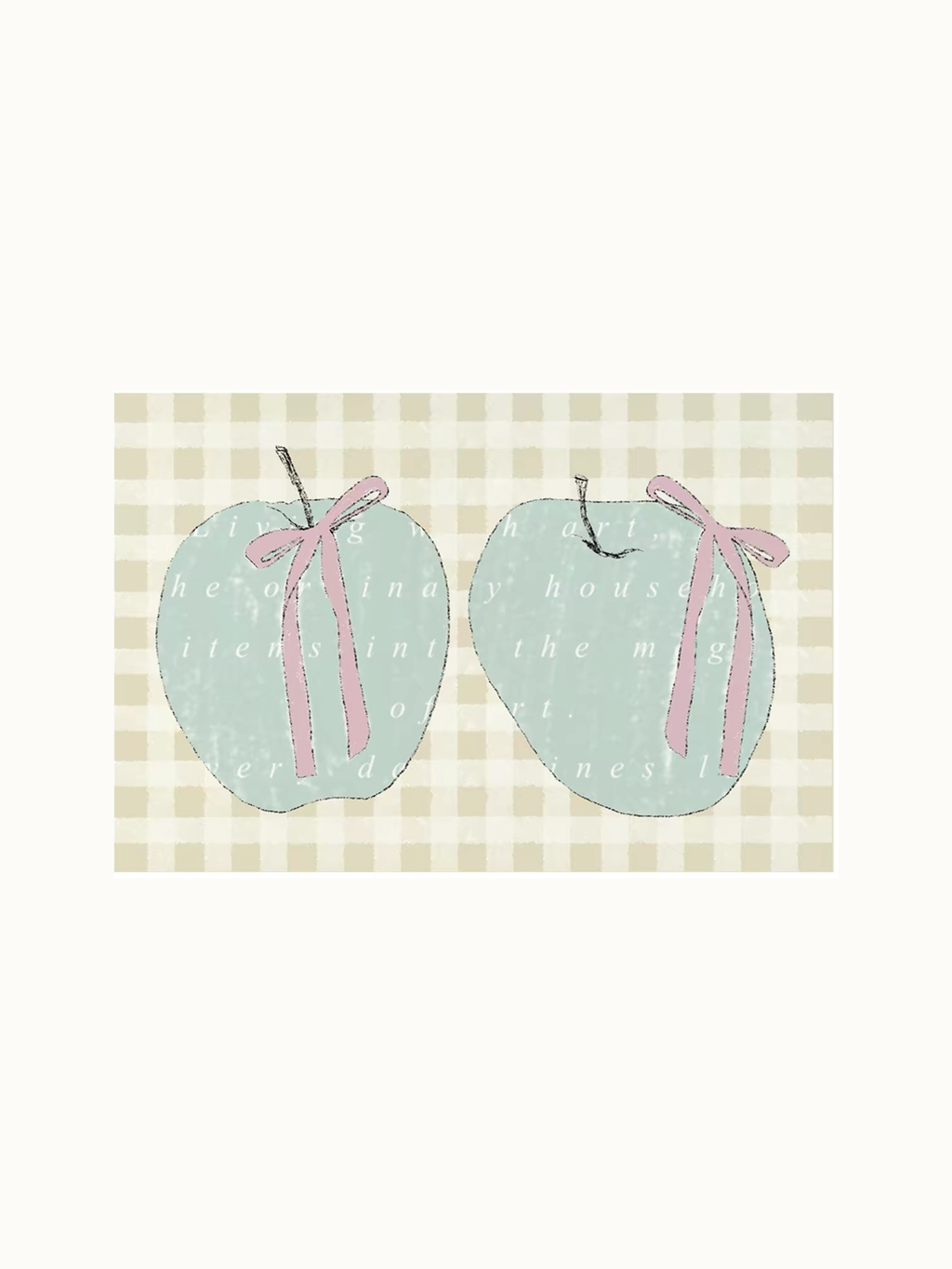 Coquette Checkered Door Mat