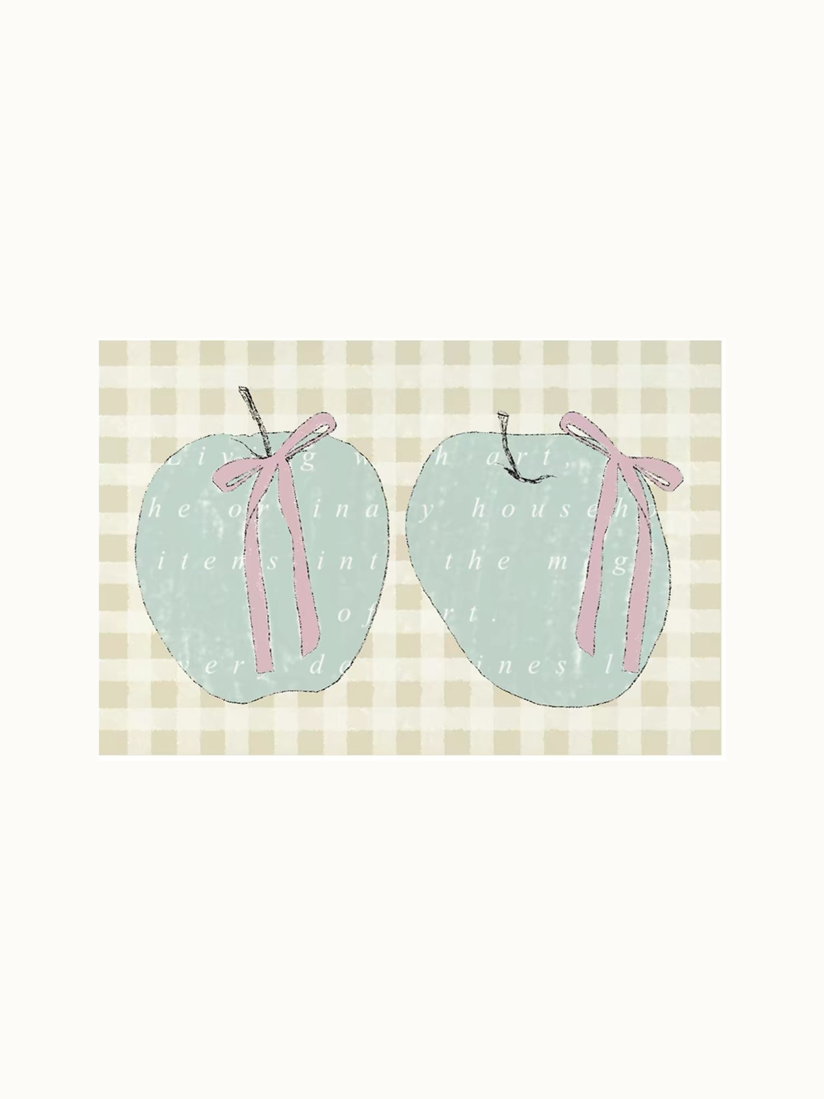 Coquette Checkered Door Mat