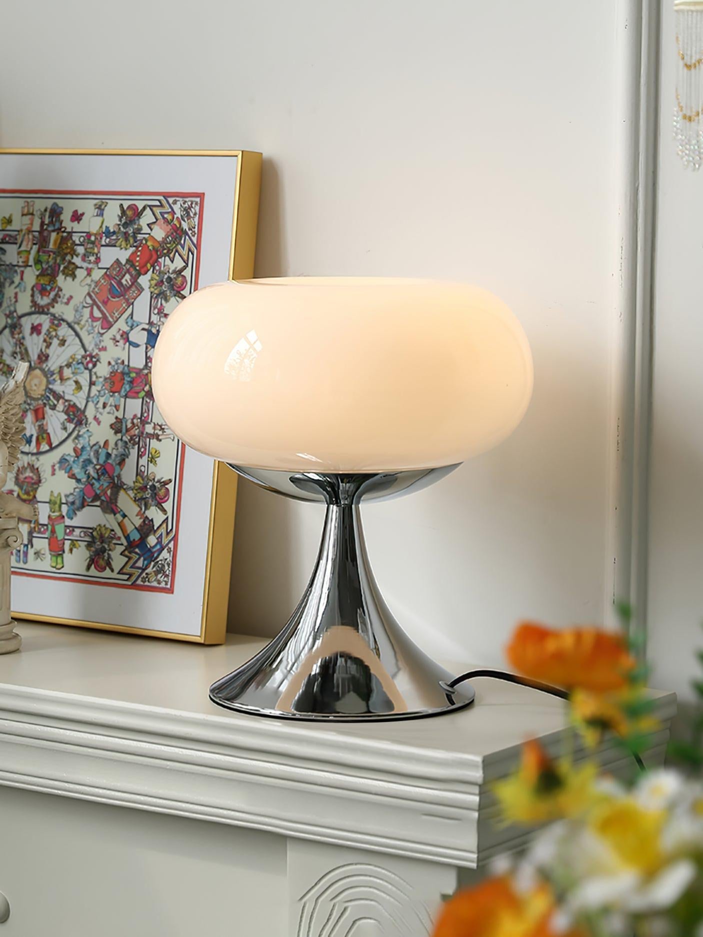 Lollipop Glass Table Lamp Beige