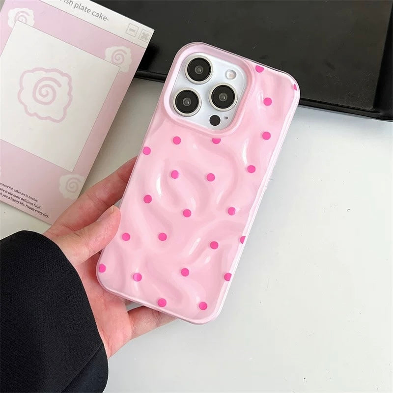 Glossy Polka Dot iPhone Case
