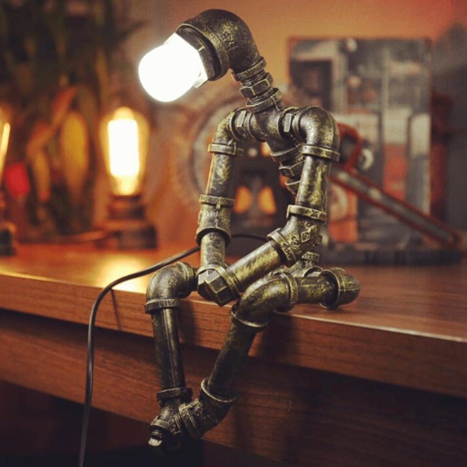 Iron Robot Lamp