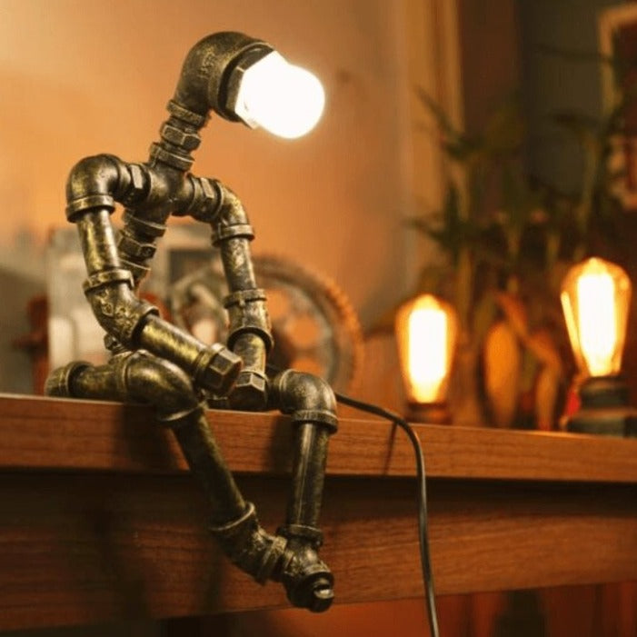 Iron Robot Lamp