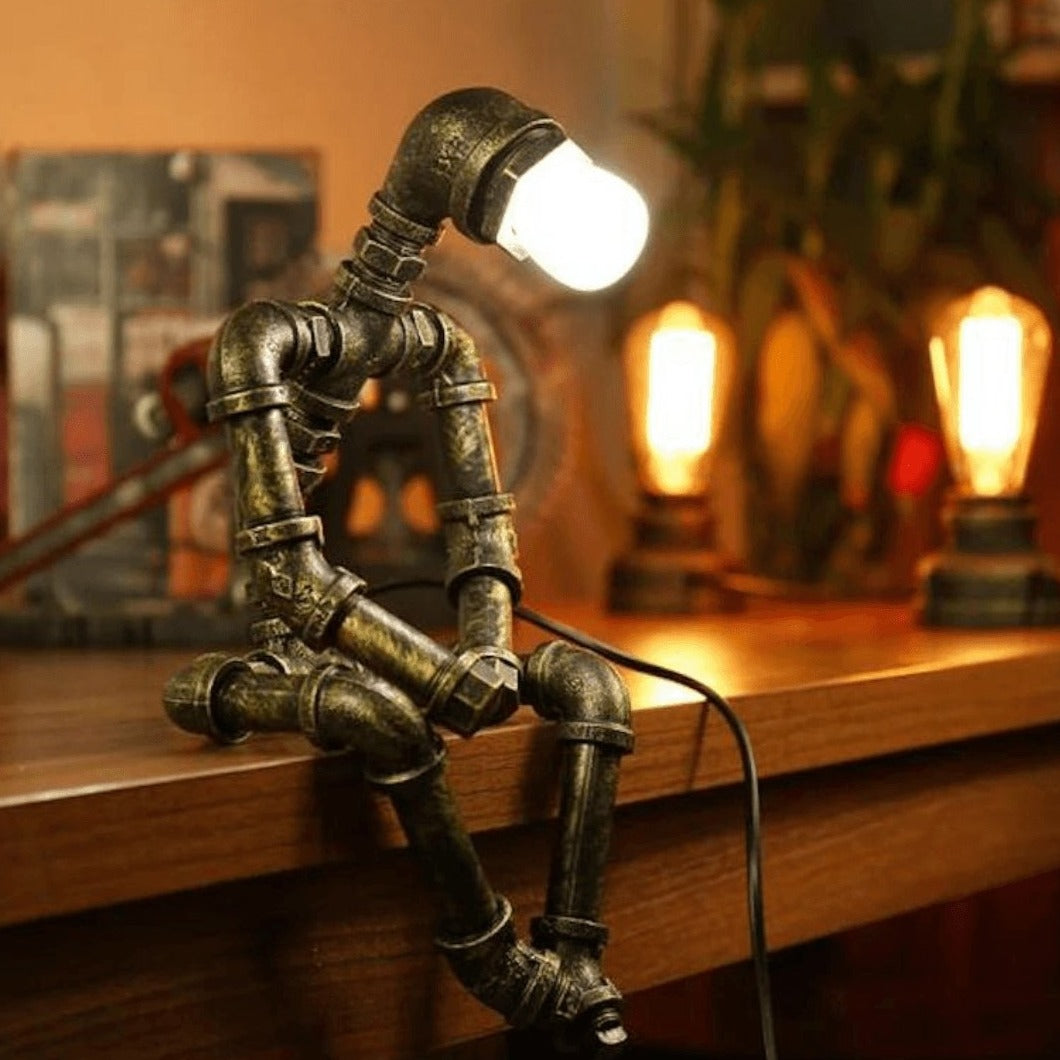 Iron Robot Lamp