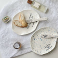 French Cafe Irregular Plate & Jam Spreader