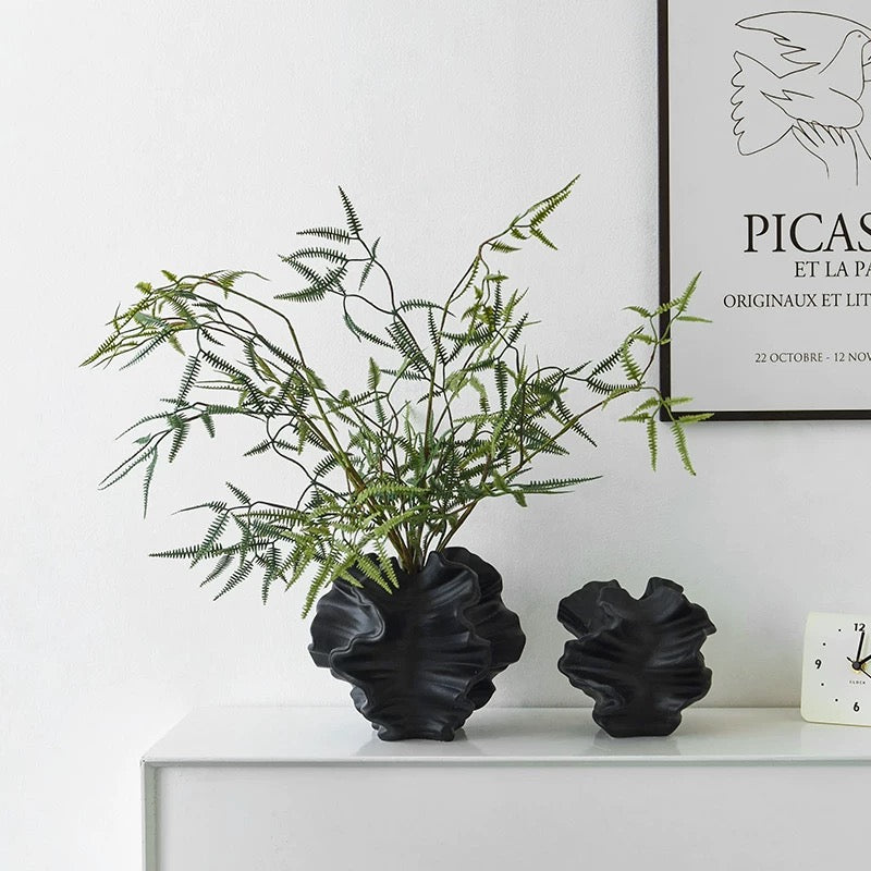 Minimalist Coral Ceramic Vase