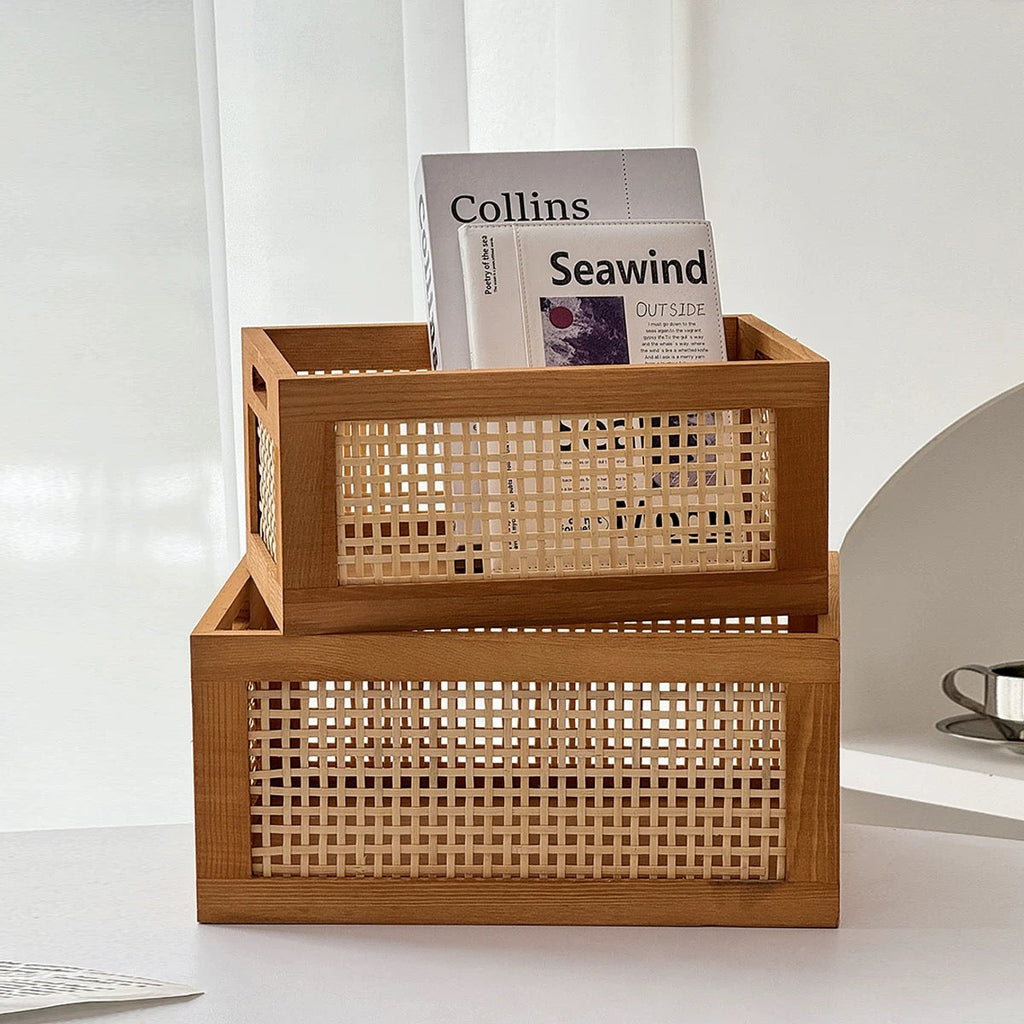 Retro Wood Storage Box