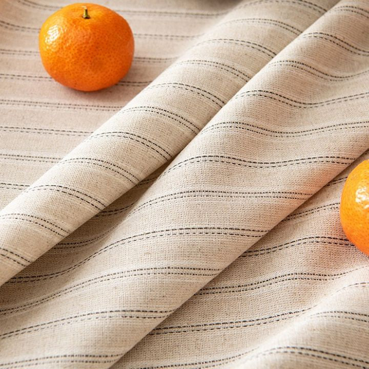 Nami Striped Cotton Linen Tablecloth Cover