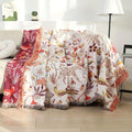 Jungle Tassel Cotton Couch Cover Blanket
