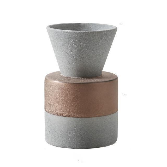 Indigo Clay Vessels Short Cylinder