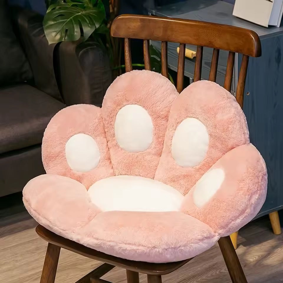Pastel Cat Paw Seat Cushion