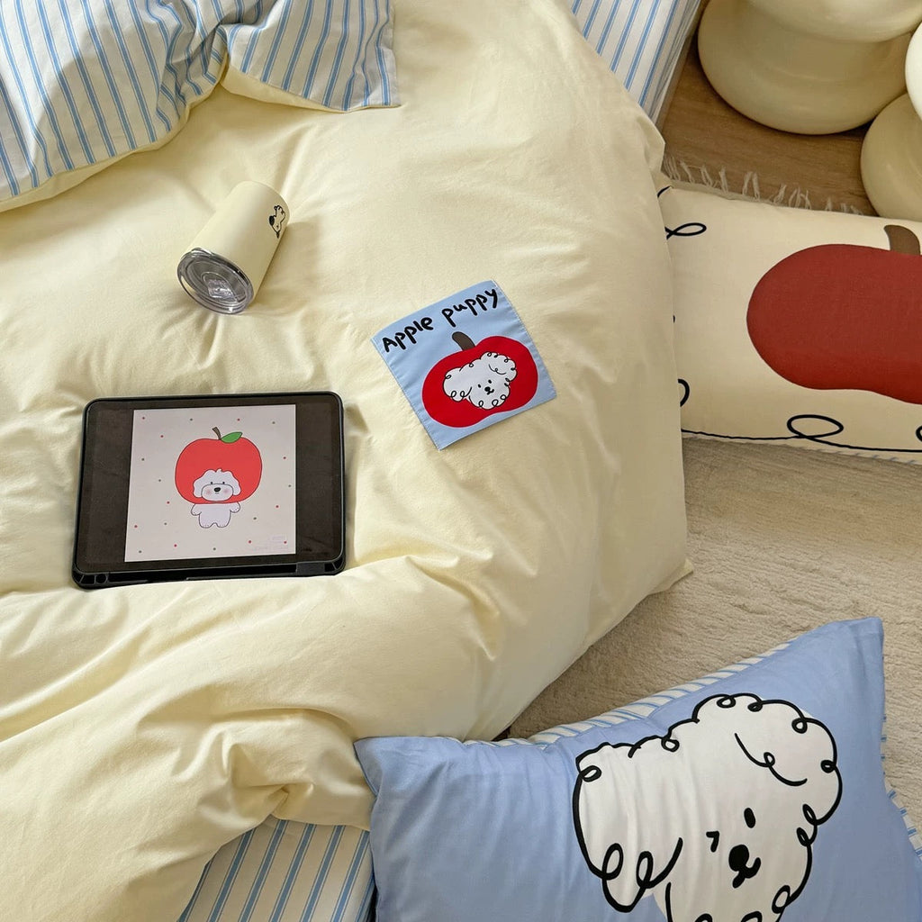 Cute Puppy Cotton Bedding Set