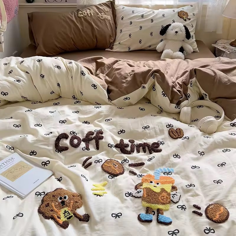 Cozy Coffee Bedding Set