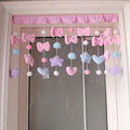 Soft Girl Pastel Bow Curtain