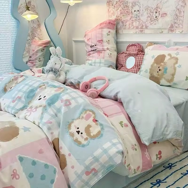 Kawaii Puppy Bedding Set