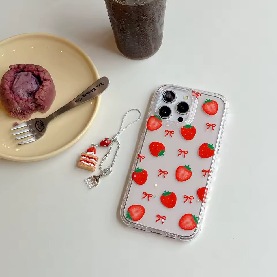 Strawberry Bow iPhone Case