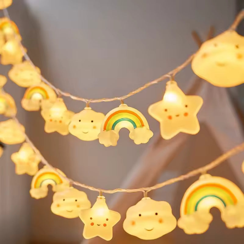 Rainbow Star LED String Lights