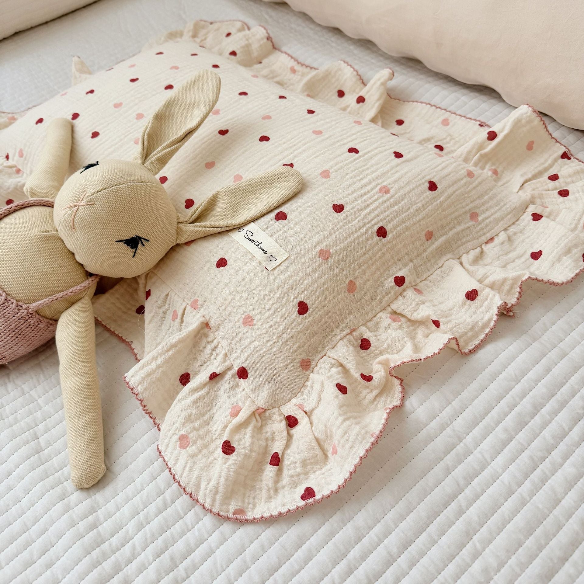 Best Cotton Toddler Pillow Insert + Pillowcase: Heart