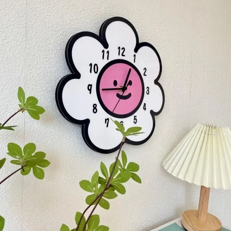 Sunflower Cartoon Clock