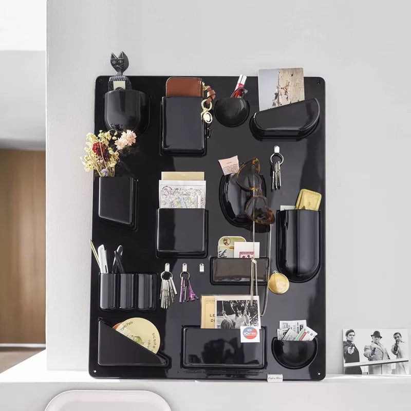 Wall Mounted Pocket Organizer Black