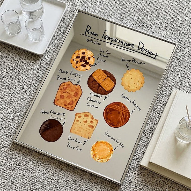 Dessert Printed Mirror Wall Art