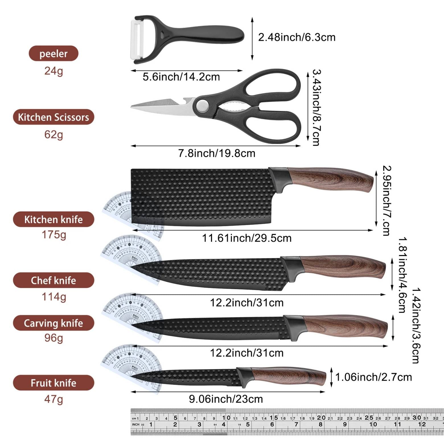 Takumi 6-Piece Kitchen Knife Set