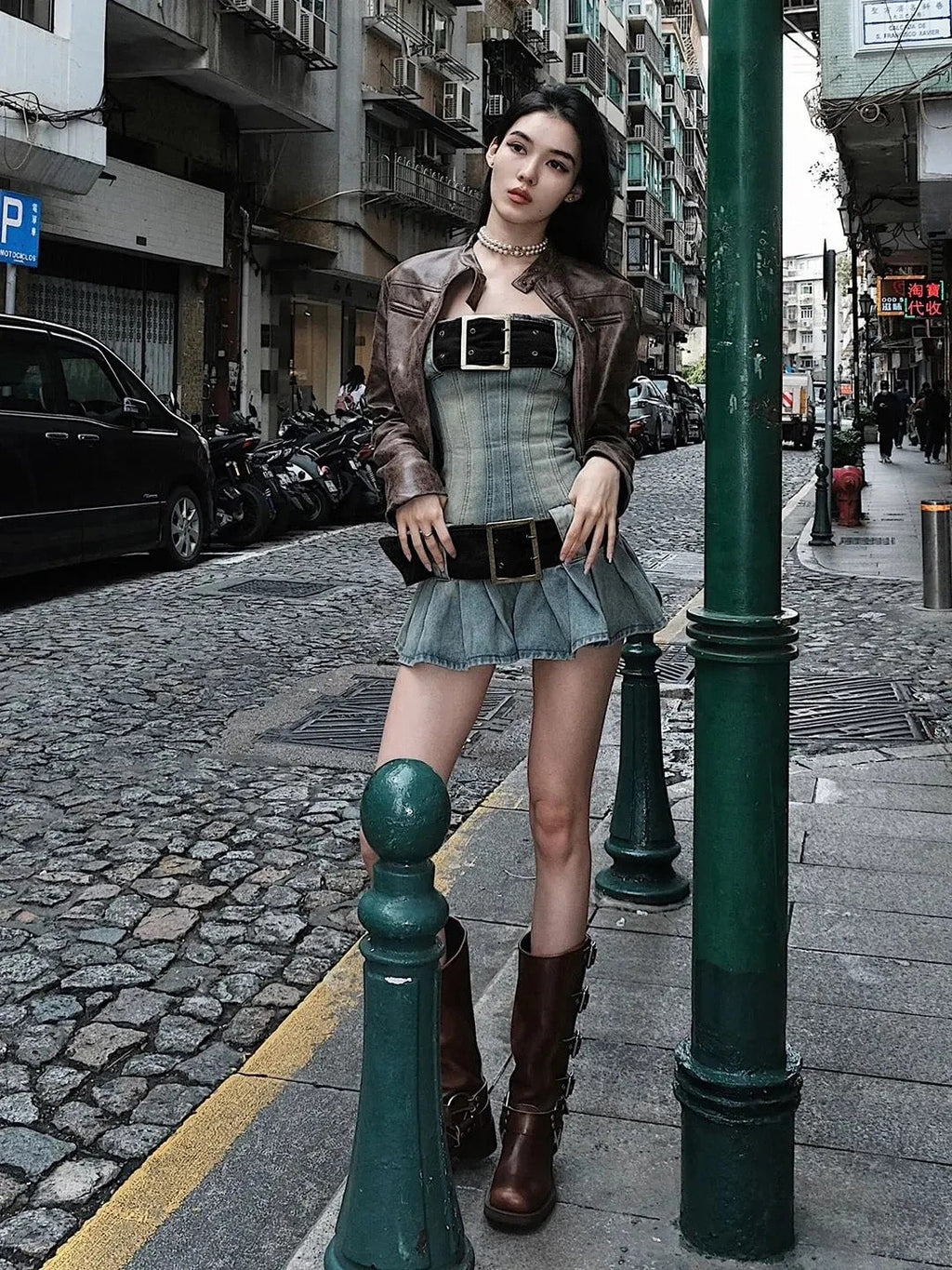 Vintage Y2K Denim Dress