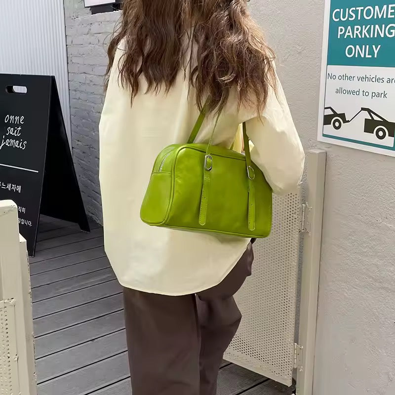 Leather Y2K Shoulder Bag