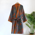 Women’s Kimono Robe - Terracotta Bird Bathrobe