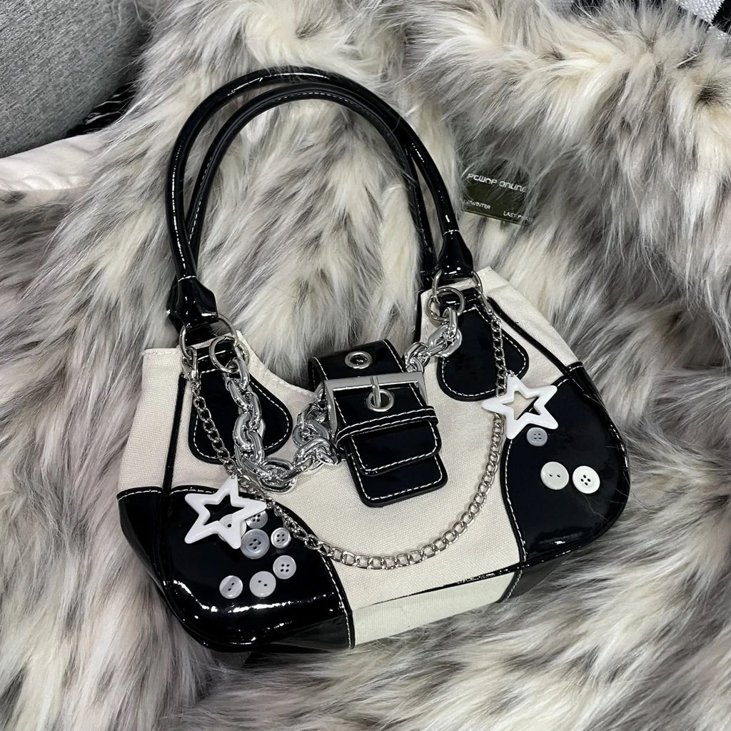 White Goth Y2k Bag