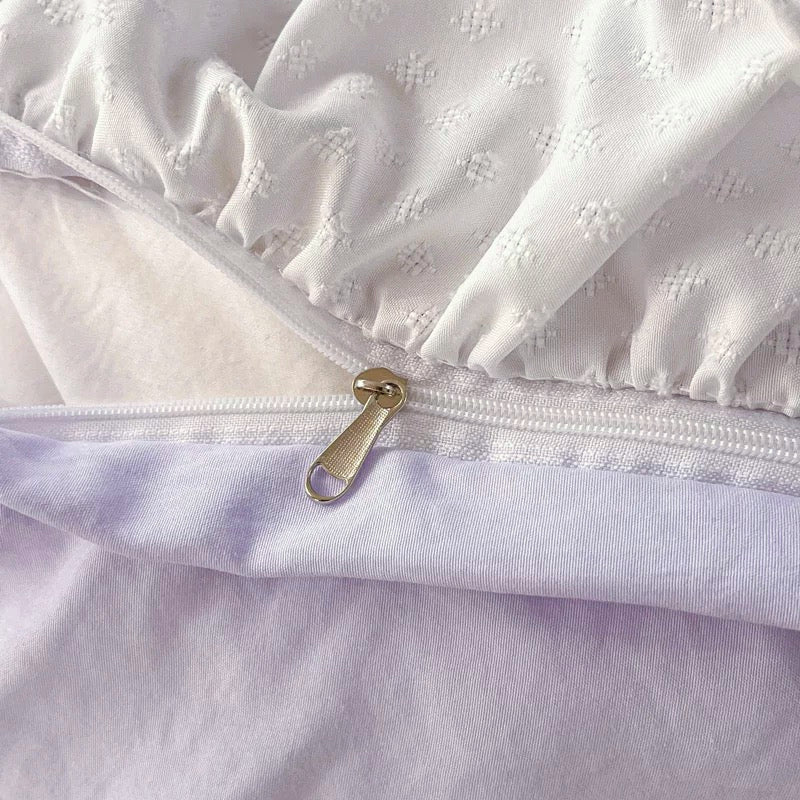 Lavender Ruffle Bedding Set